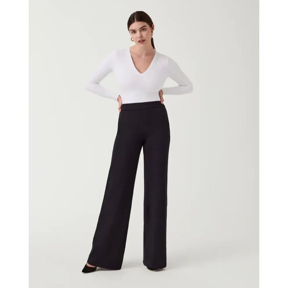 Spanx The Perfect Pant Wide Leg Classic Black Size 3X - Picture 1 of 8